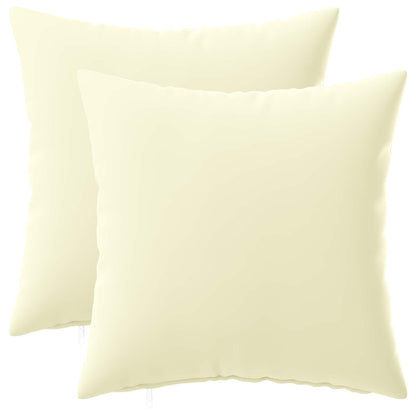 vidaXL Cushion with Pillow HEERLEN 2 pcs Cream Polyester