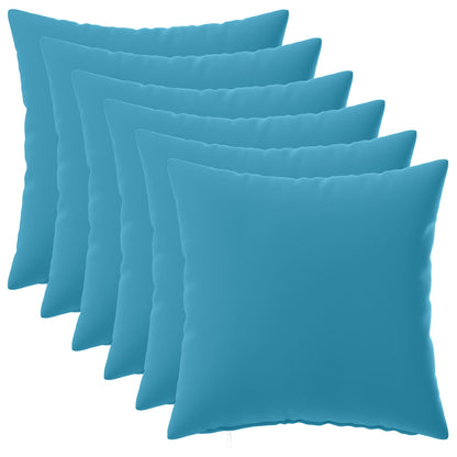 vidaXL Cushion with Pillow HEERLEN 6 pcs Light Blue Polyester