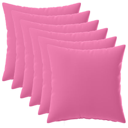 vidaXL Cushion with Pillow HEERLEN 6 pcs Pink Polyester