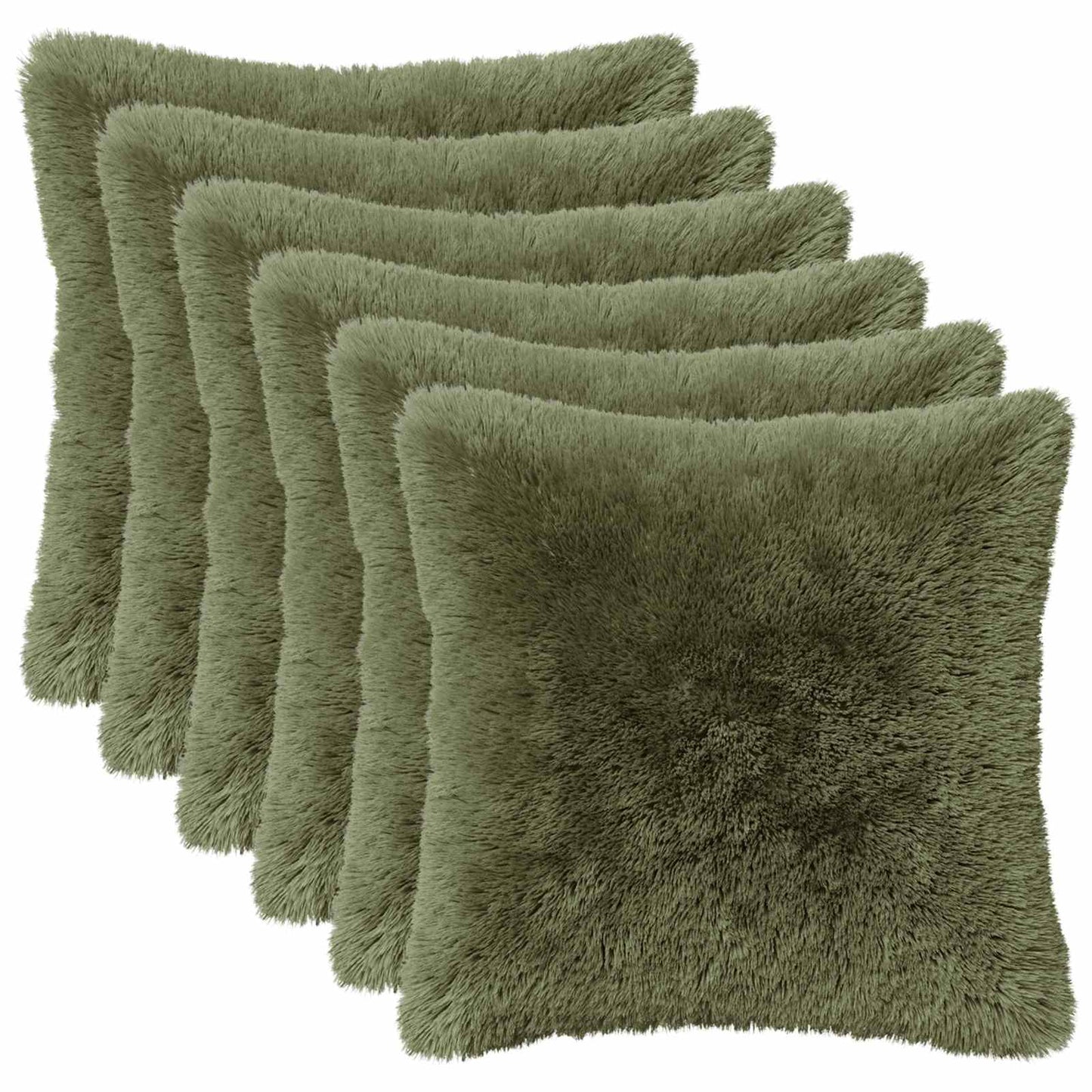 vidaXL Cushion with Pillow HEERLEN 2 pcs Green PV Fleece