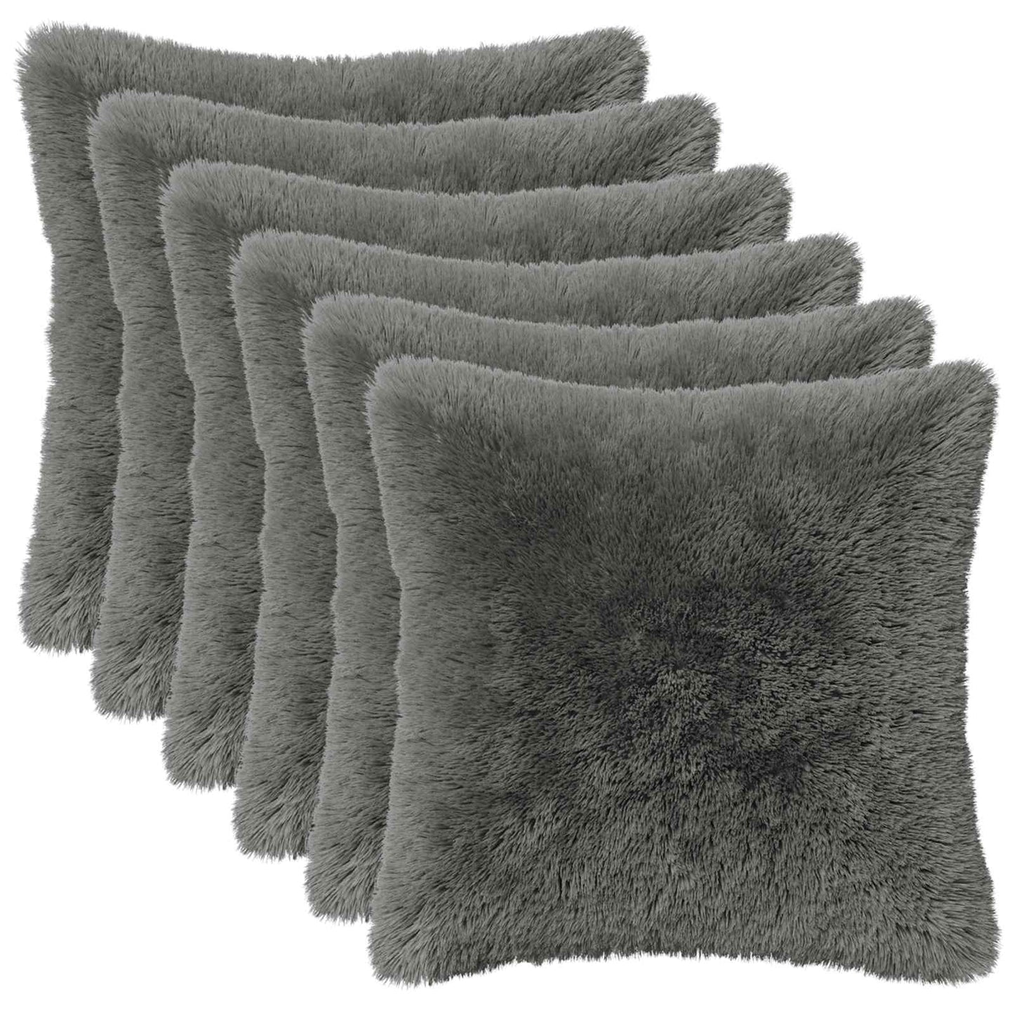 vidaXL Cushion with Pillow HEERLEN 6 pcs Light Green PV Fleece