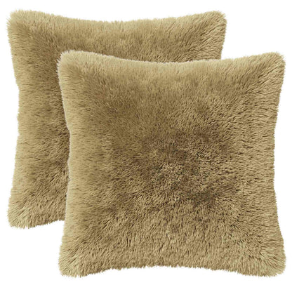 vidaXL Cushion with Pillow HEERLEN 2 pcs Light Grey PV Fleece