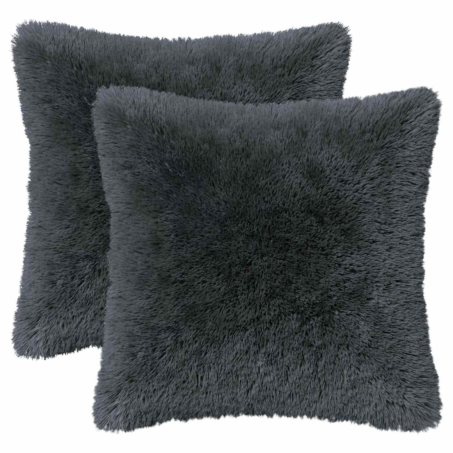 vidaXL Cushion with Pillow HEERLEN 2 pcs Anthracite PV Fleece