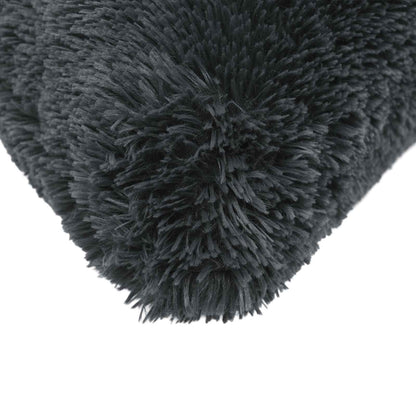 vidaXL Cushion with Pillow HEERLEN 6 pcs Anthracite PV Fleece