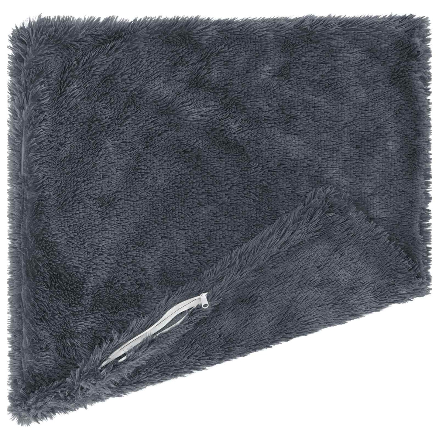 vidaXL Cushion with Pillow HEERLEN 6 pcs Anthracite PV Fleece