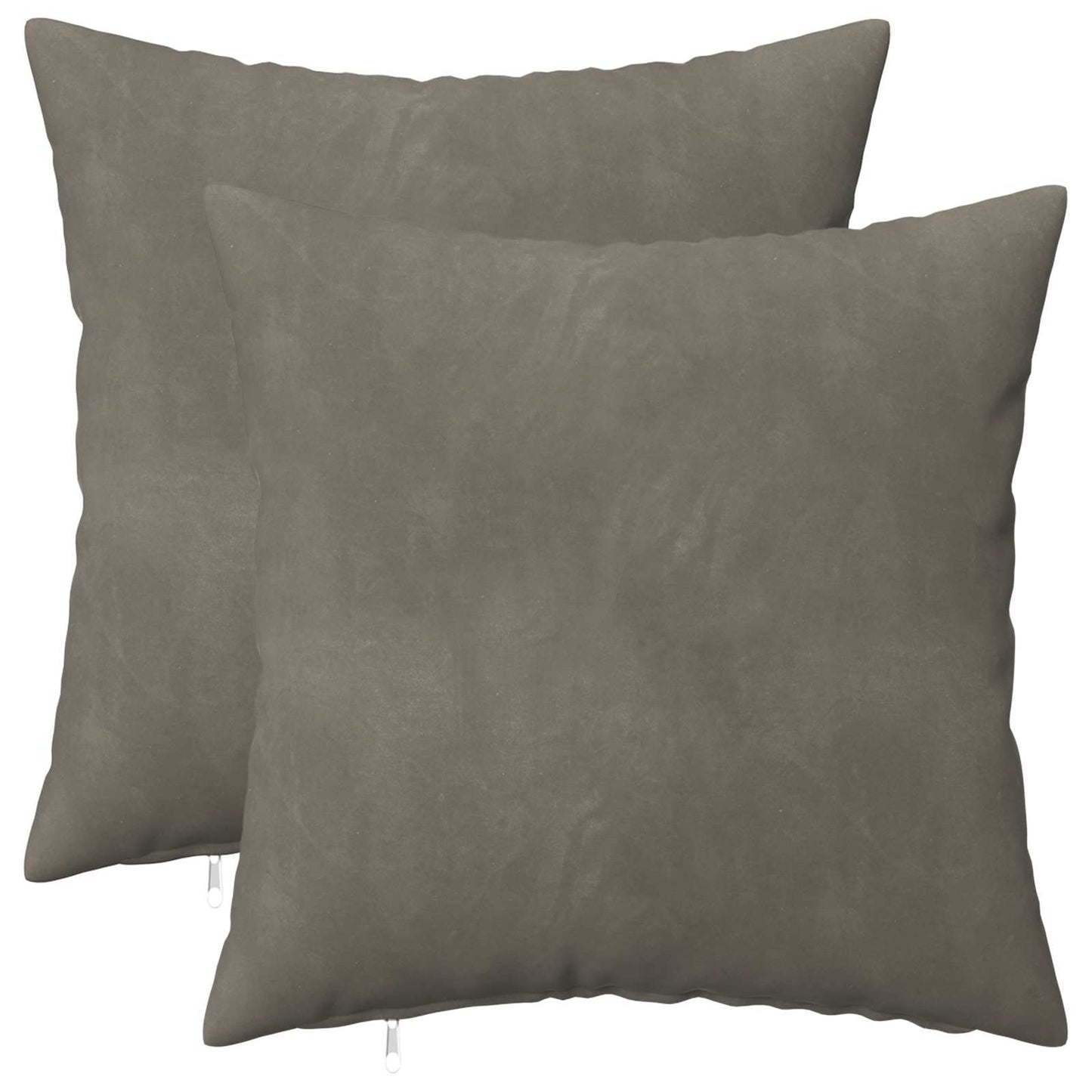 vidaXL Cushion with Pillow HEERLEN 2 pcs Light Grey Velvet