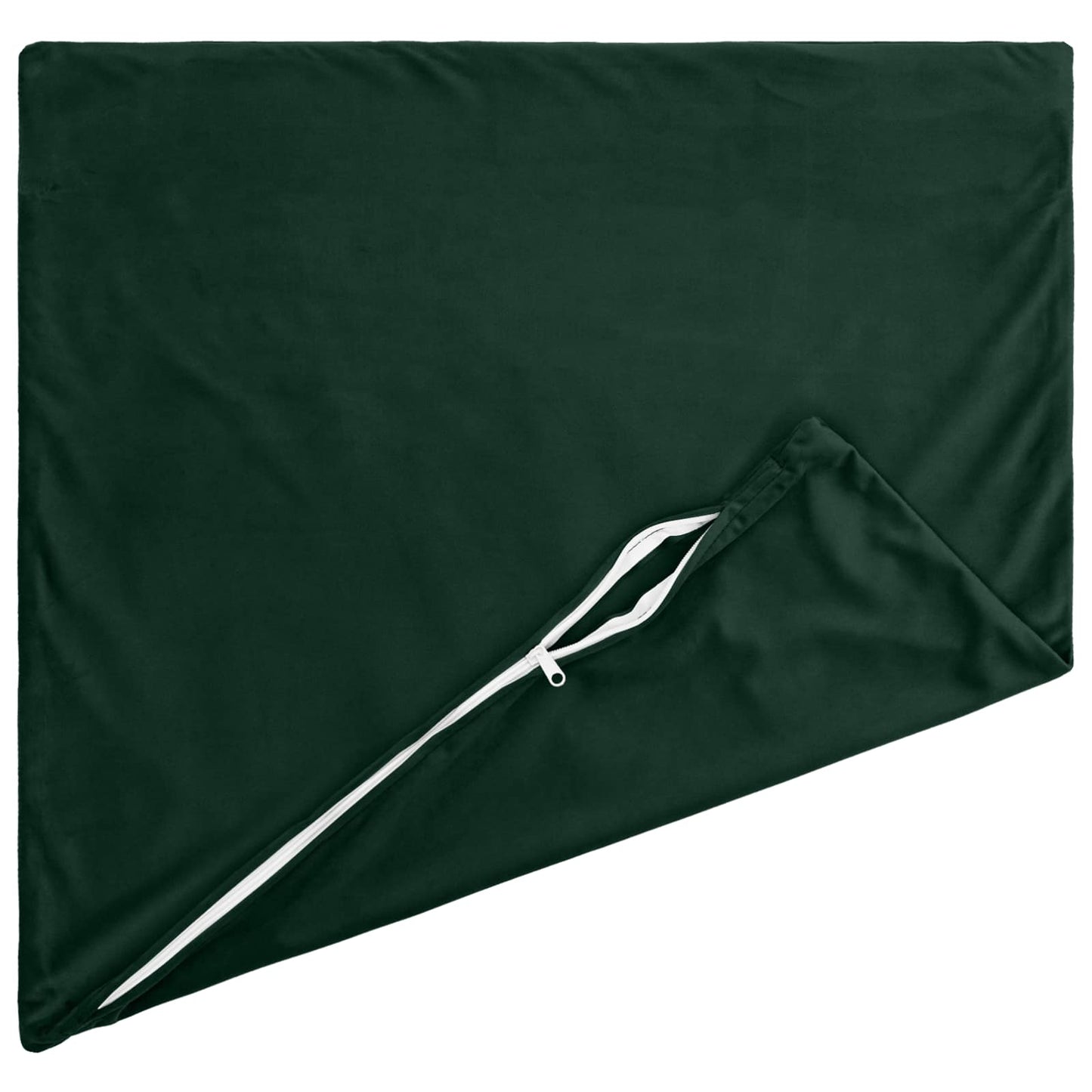 vidaXL Cushion with Pillow HEERLEN 2 pcs Dark Green Velvet