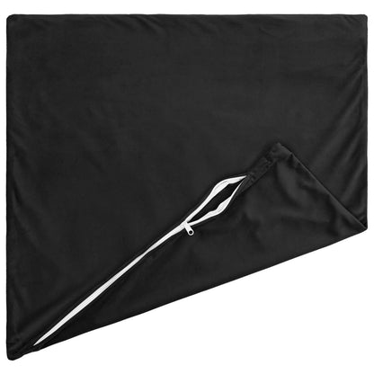 vidaXL Cushion with Pillow HEERLEN 12 pcs Black Velvet