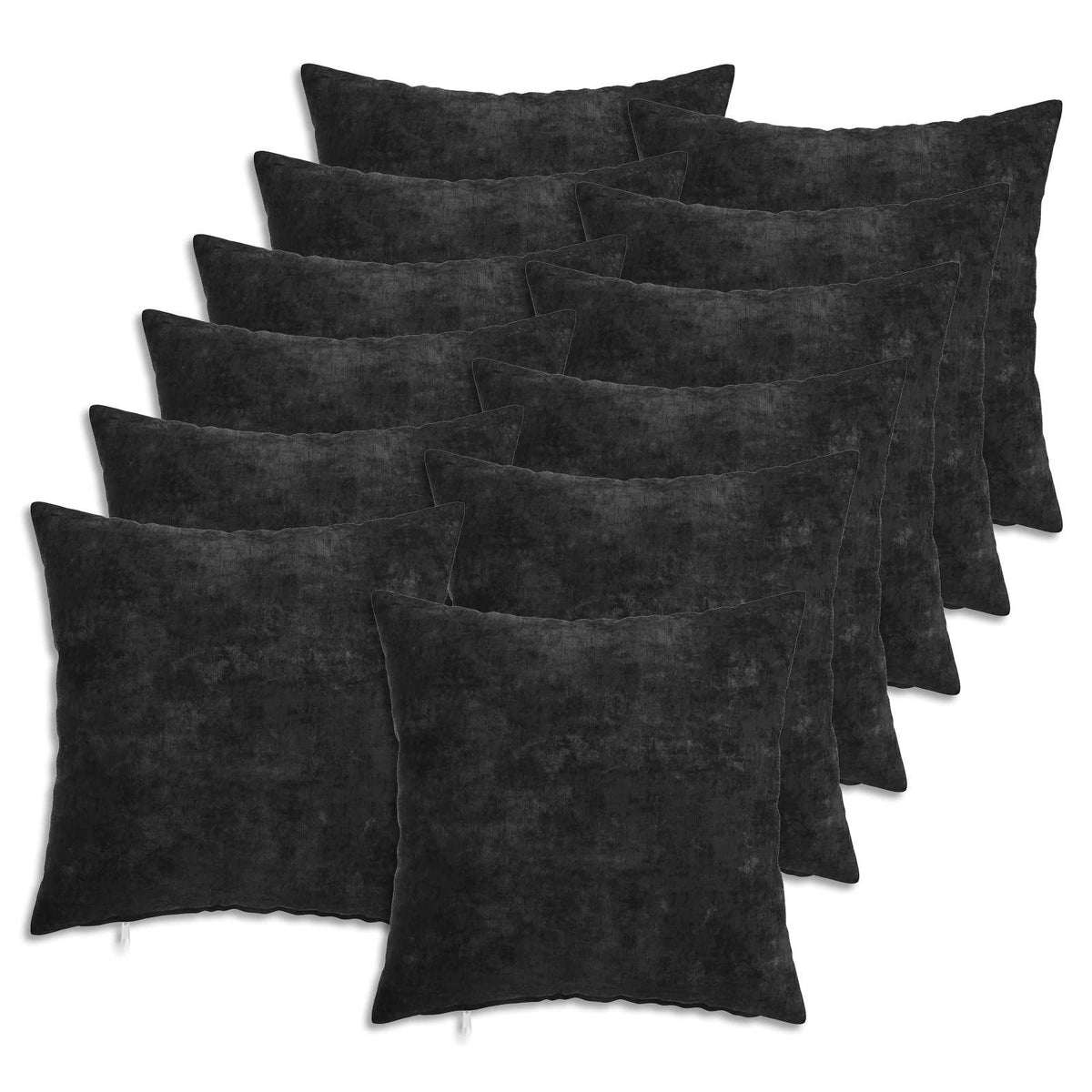 vidaXL Throw Pillow 12 pcs HEERLEN Anthracite 40 x 40 cm