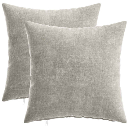 vidaXL Throw Pillow 2 pcs HEERLEN Light Grey 40 x 40 cm