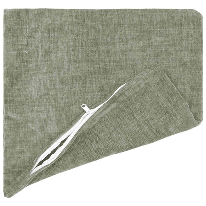 vidaXL Throw Pillow 12 pcs HEERLEN Green 40 x 40 cm Chenille Fabric
