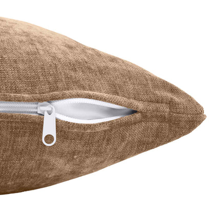vidaXL Throw Pillow 6 pcs HEERLEN Brown 40 x 40 cm Chenille Fabric