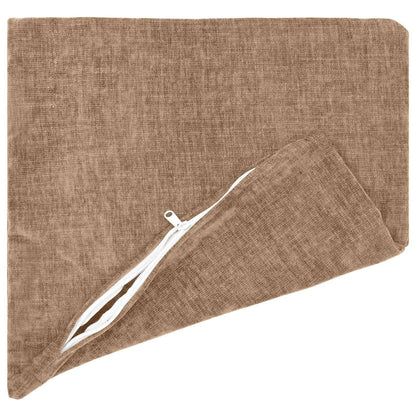 vidaXL Throw Pillow 6 pcs HEERLEN Brown 40 x 40 cm Chenille Fabric