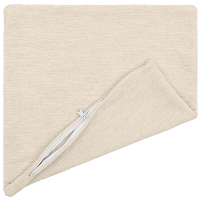vidaXL Throw Pillow 2 pcs HEERLEN Cream 40 x 40 cm Chenille Fabric