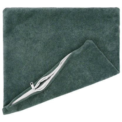 vidaXL Cushion with Pillow HEERLEN 2 pcs Sea Blue Microfiber Fleece
