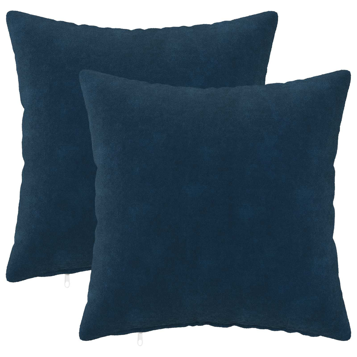 vidaXL Cushion with Pillow HEERLEN 2 pcs Blue Microfiber Fleece