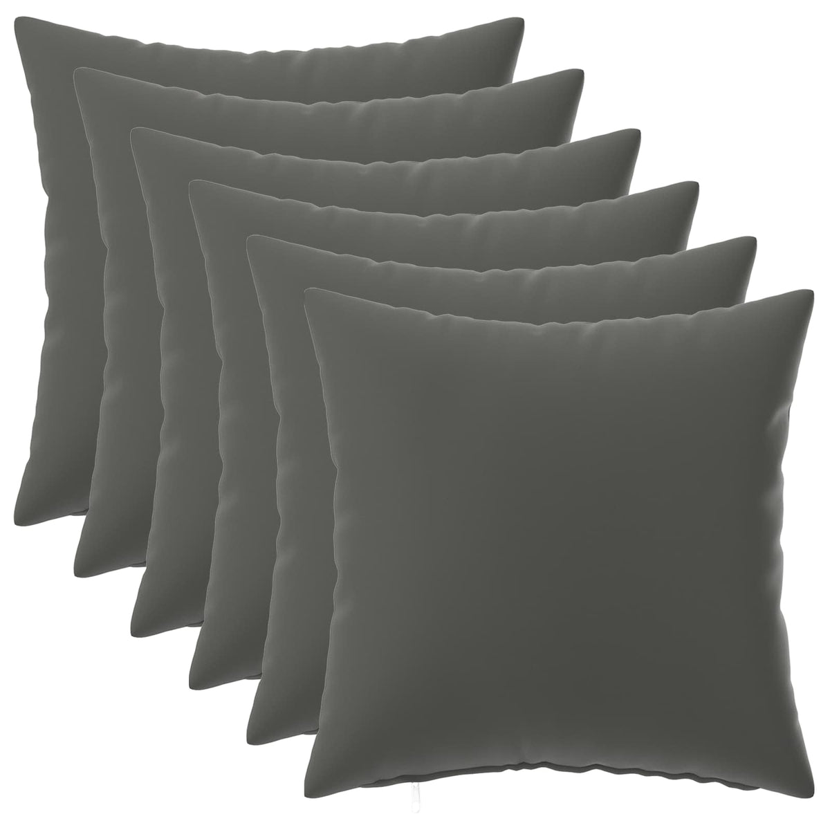 vidaXL Cushion with Pillow HEERLEN 6 pcs Anthracite Polyester