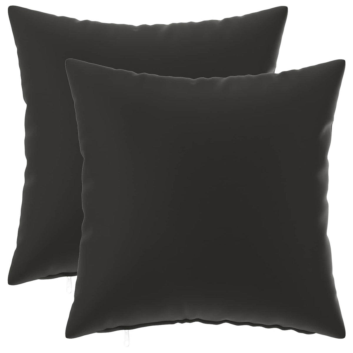 vidaXL Cushion with Pillow HEERLEN 2 pcs Black Polyester