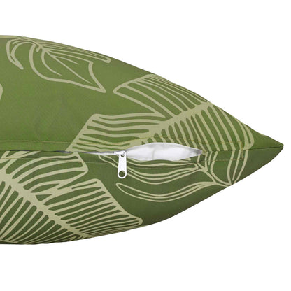 vidaXL Cushion with Pillow HEERLEN 2 pcs Leaf Design Polyester