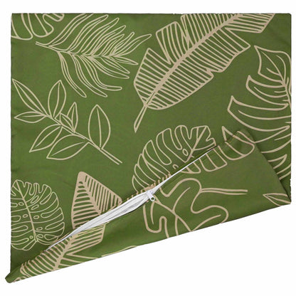 vidaXL Cushion with Pillow HEERLEN 2 pcs Leaf Design Polyester