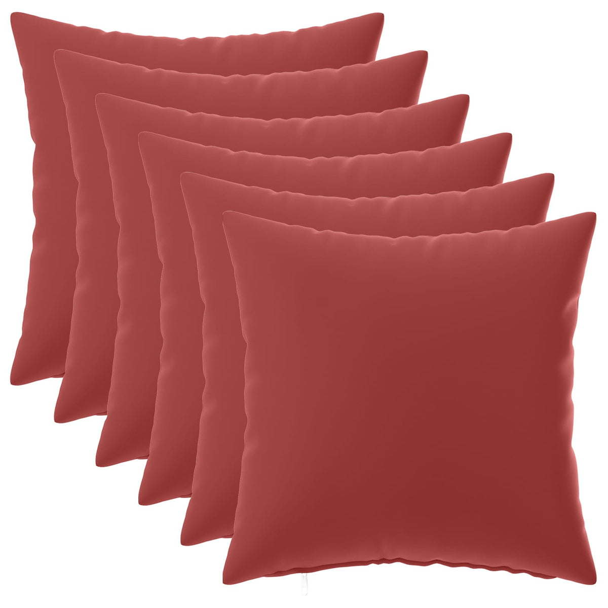 vidaXL Cushion with Pillow HEERLEN 6 pcs Wine Red Polyester