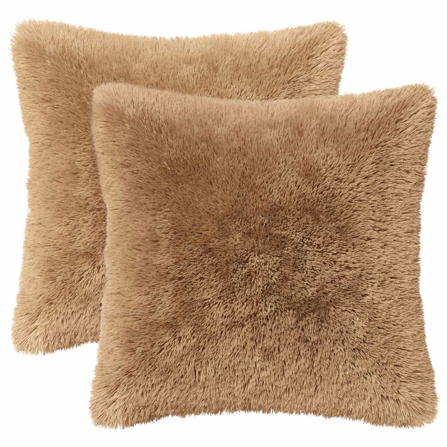 vidaXL Cushion with Pillow HEERLEN 2 pcs Taupe PV Fleece