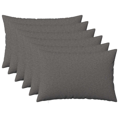 vidaXL Cushion with Pillow HEERLEN 6 pcs Light Grey Fabric