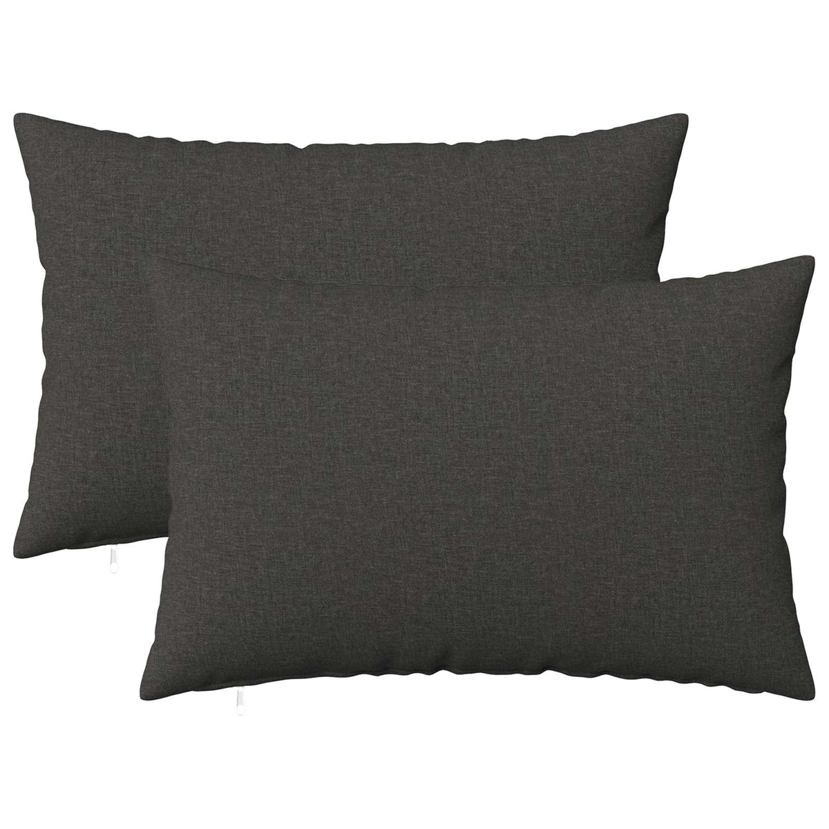 vidaXL Cushion with Pillow HEERLEN 2 pcs Dark Grey Fabric