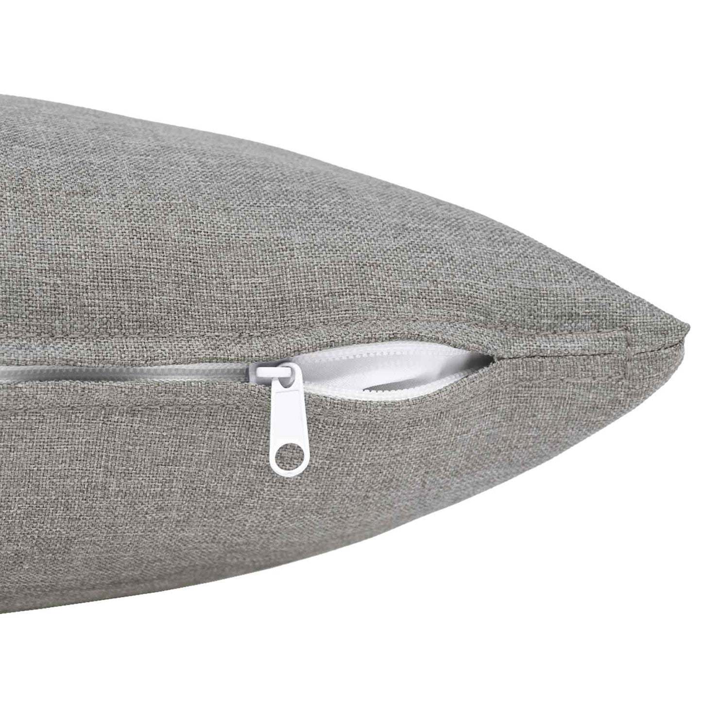 vidaXL Cushion with Pillow HEERLEN 2 pcs Cloud Grey Fabric