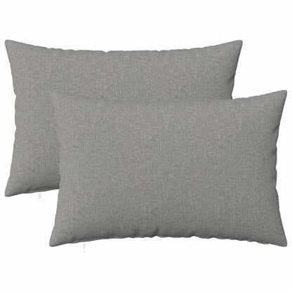 vidaXL Cushion with Pillow HEERLEN 2 pcs Cloud Grey Fabric