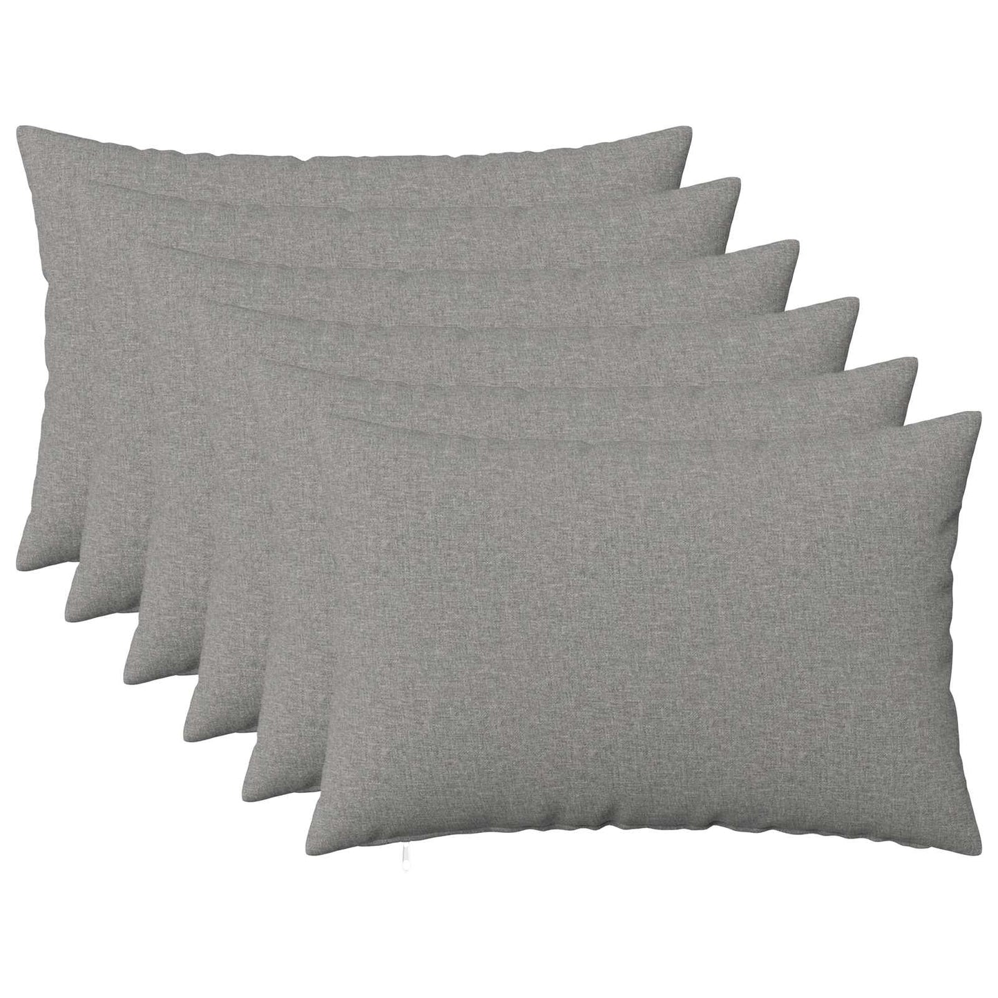 vidaXL Cushion with Pillow HEERLEN 6 pcs Cloud Grey Fabric