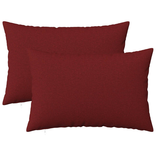 vidaXL Cushion with Pillow HEERLEN 2 pcs Wine Red Fabric