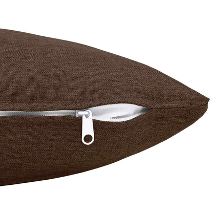 vidaXL Cushion with Pillow HEERLEN 6 pcs Brown Fabric