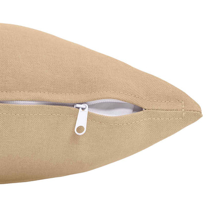 vidaXL Cushion with Pillow HEERLEN 6 pcs Cream Fabric