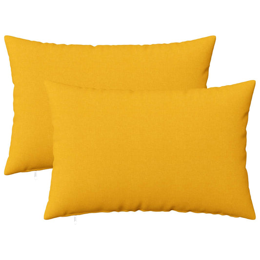 vidaXL Cushion with Pillow HEERLEN 2 pcs Light Yellow Fabric