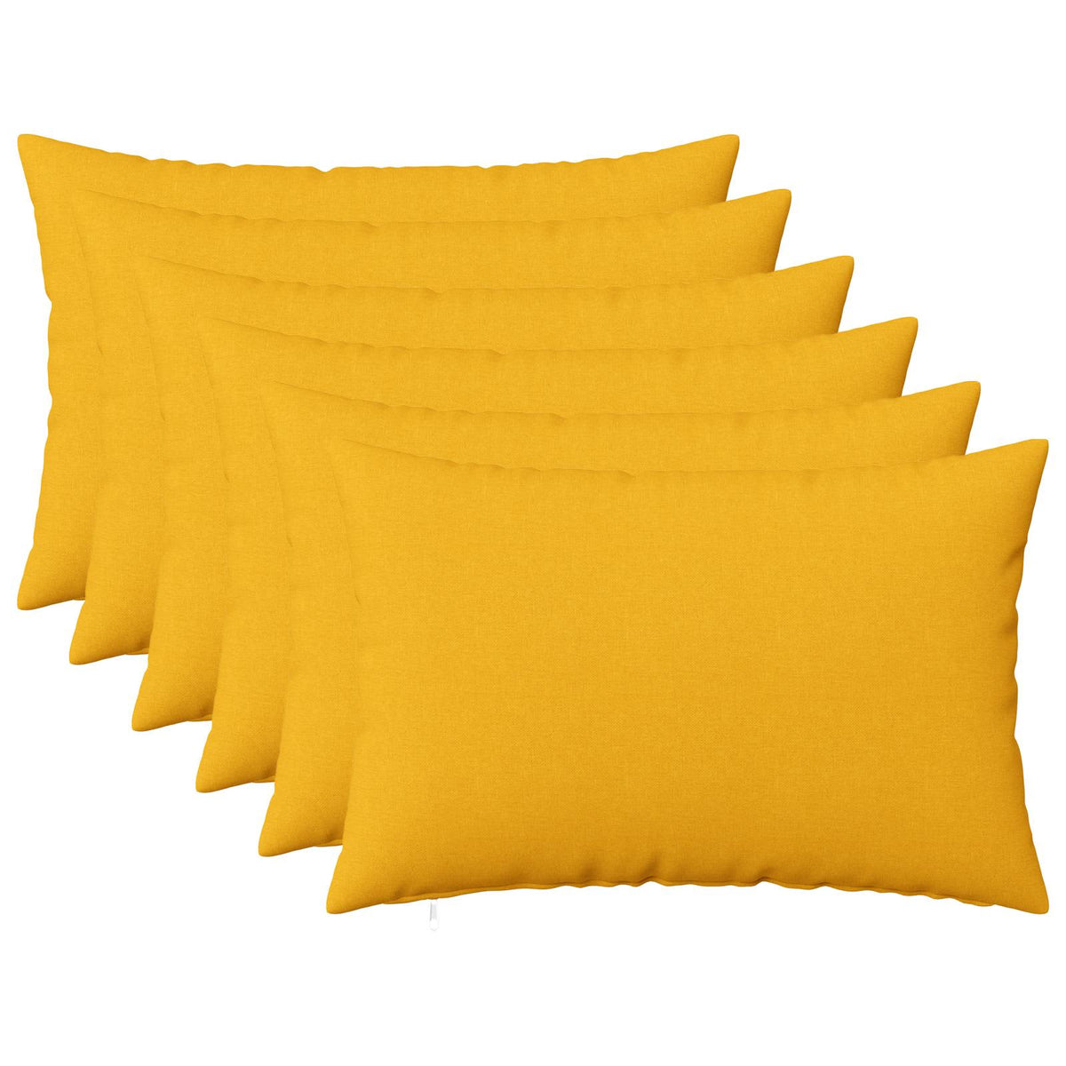 vidaXL Cushion with Pillow HEERLEN 6 pcs Light Yellow Fabric