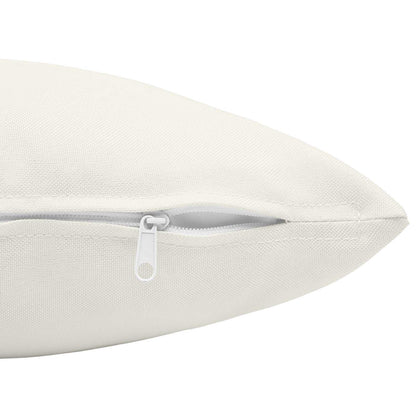 vidaXL Cushion with Pillow HEERLEN 2 pcs White Fabric