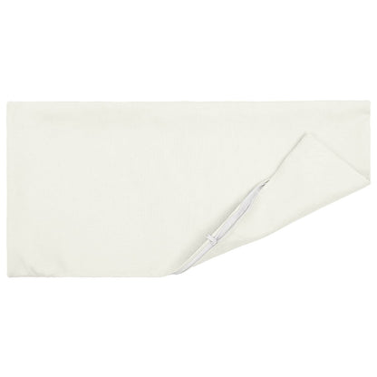 vidaXL Cushion with Pillow HEERLEN 2 pcs White Fabric