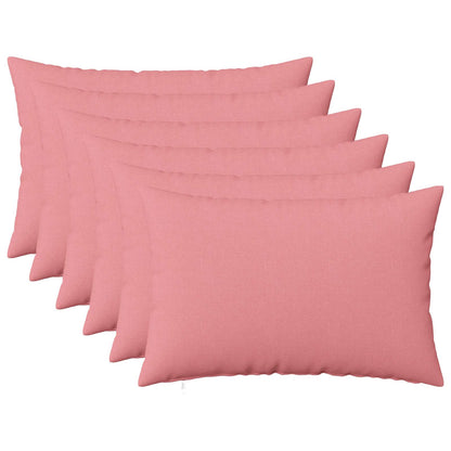 vidaXL Cushion with Pillow HEERLEN 6 pcs Pink Fabric