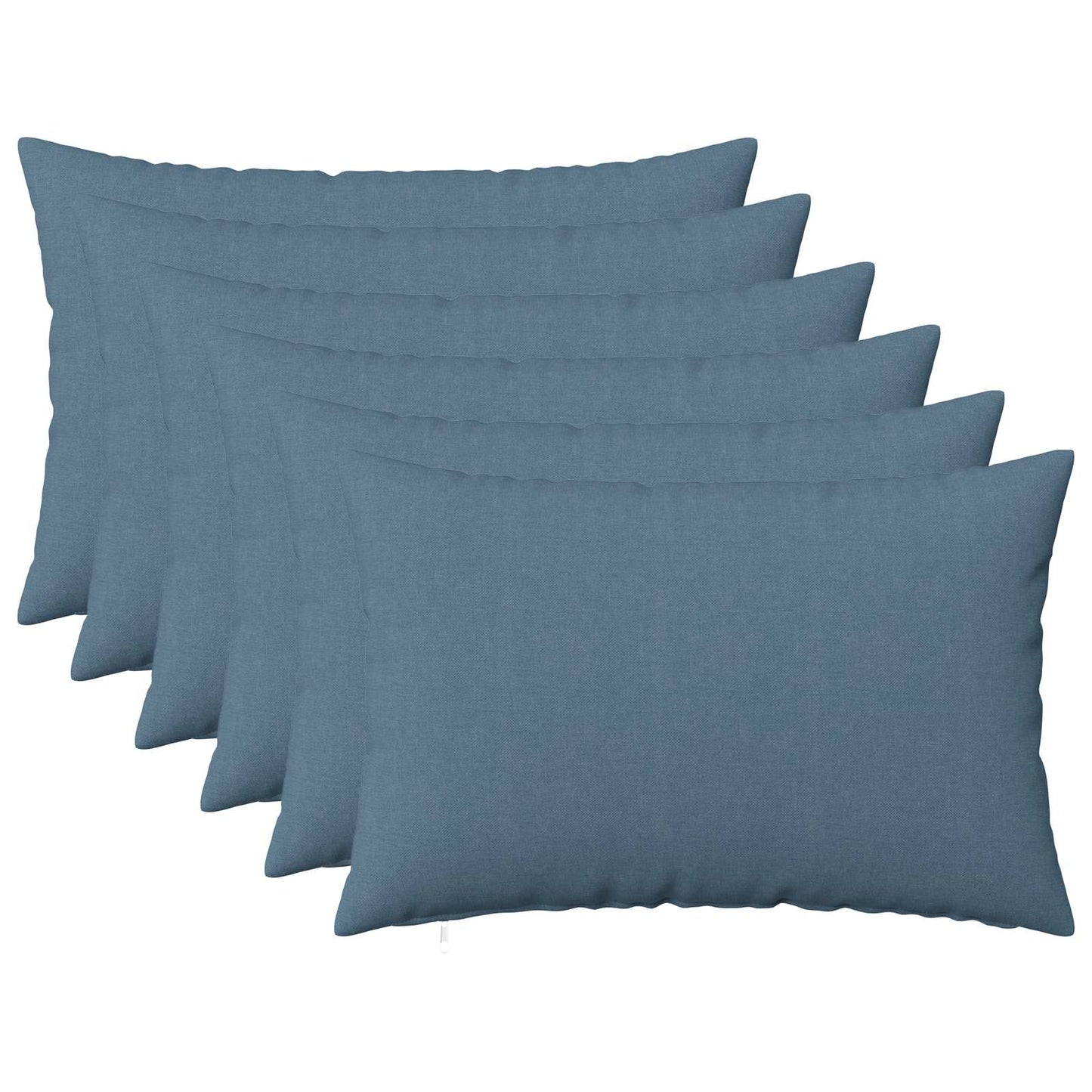 vidaXL Cushion with Pillow HEERLEN 6 pcs Jeans Blue Fabric