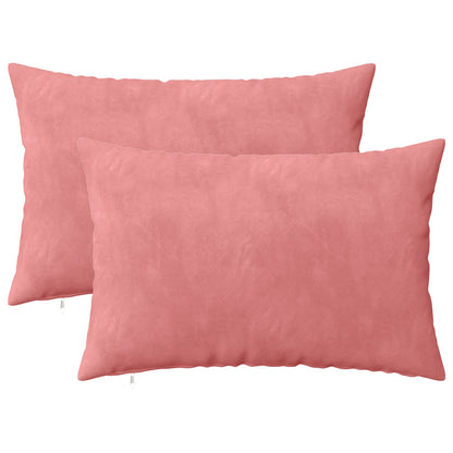 vidaXL Cushion with Pillow HEERLEN 2 pcs Pink Velvet