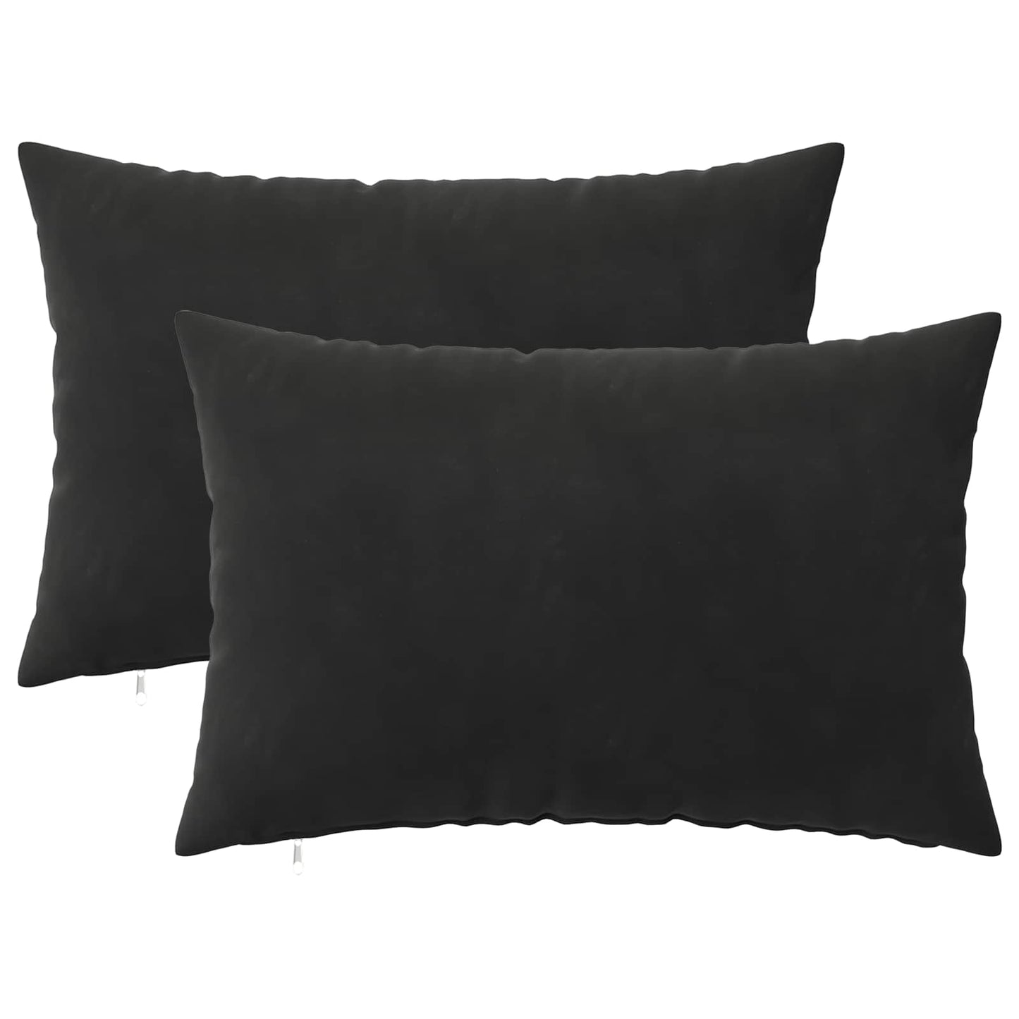 vidaXL Cushion with Pillow HEERLEN 2 pcs Black Velvet