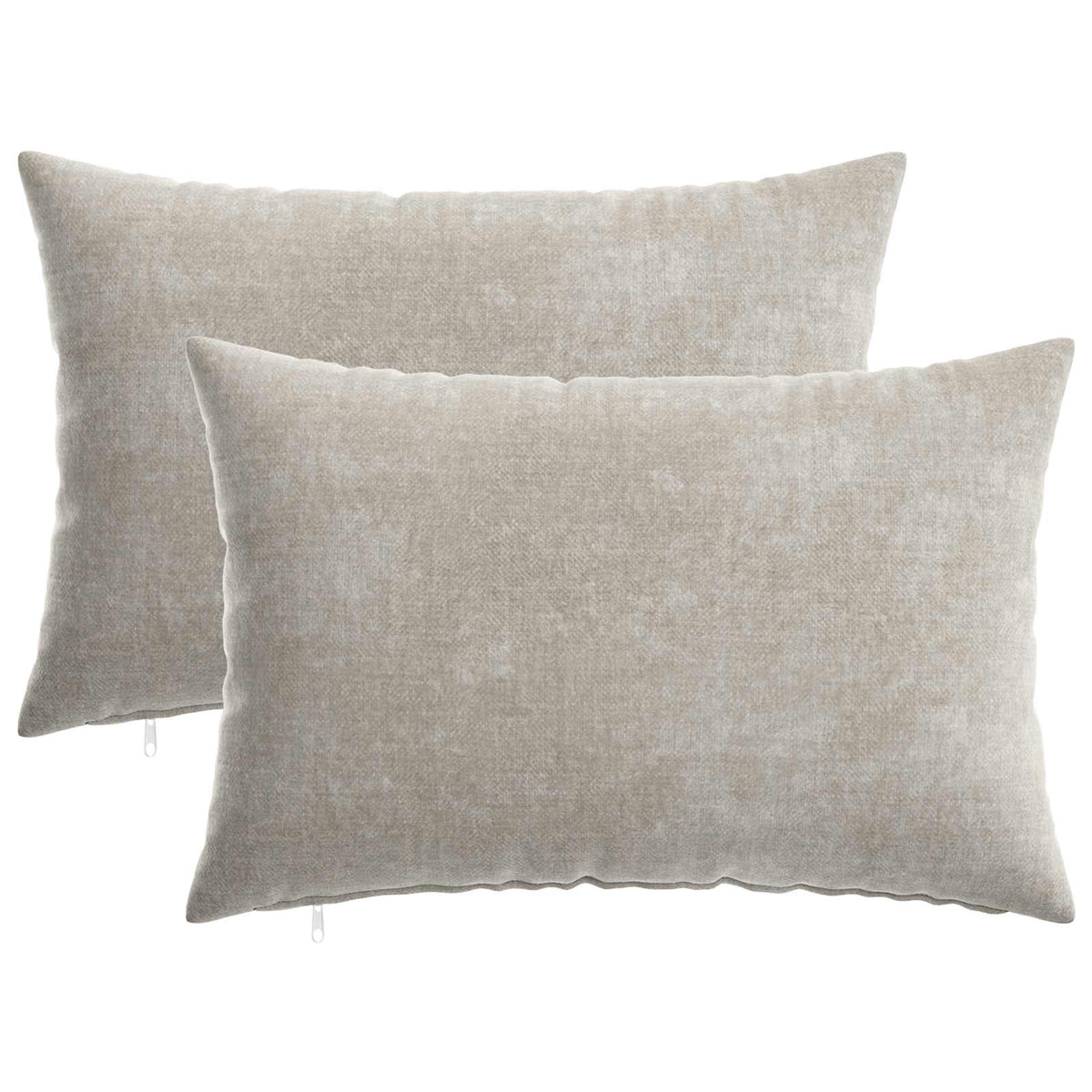 vidaXL Throw Pillow 2 pcs HEERLEN Light Grey 40 x 60 cm