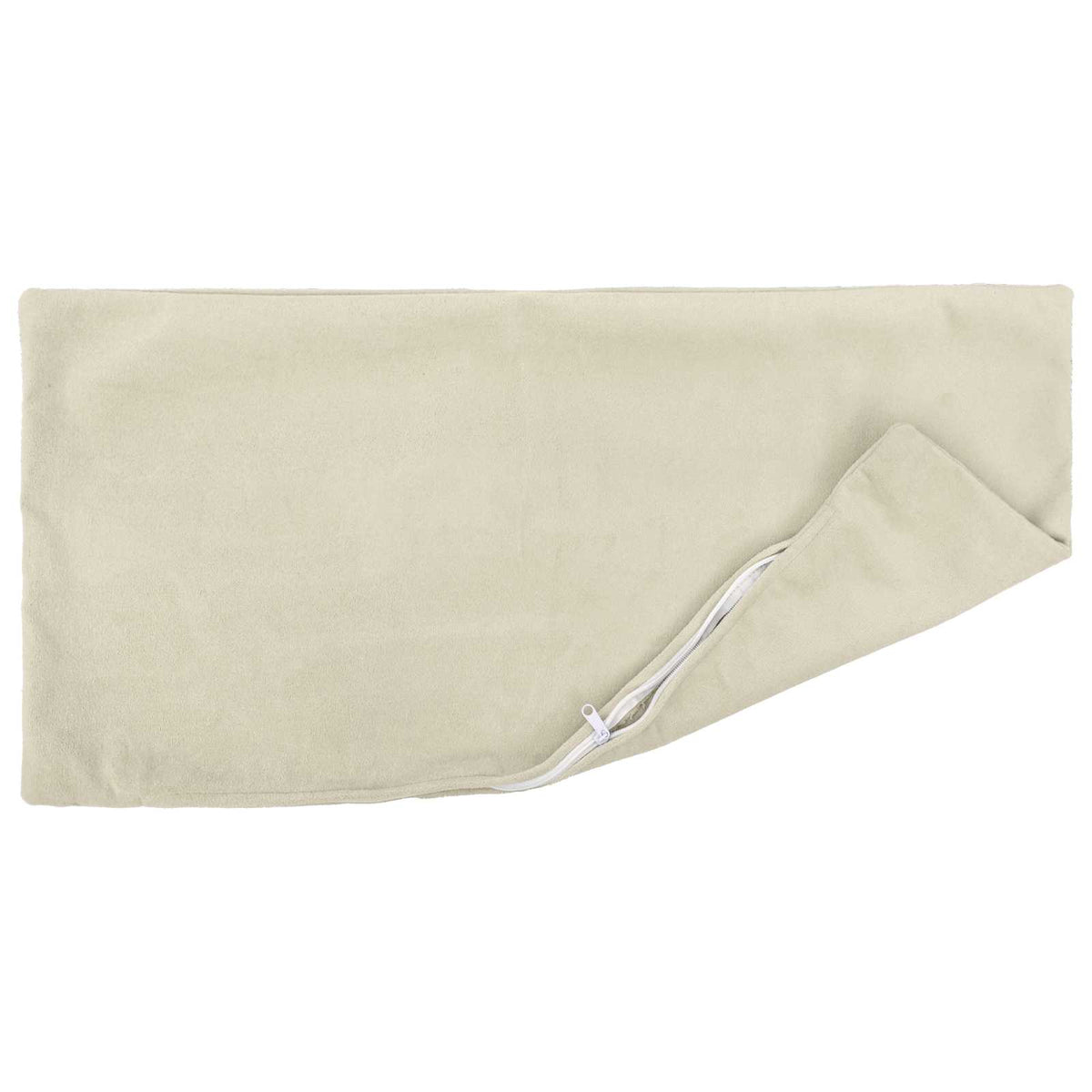 vidaXL Cushion with Pillow HEERLEN 2 pcs Cream Microfiber Fleece