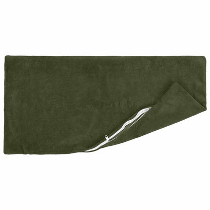 vidaXL Cushion with Pillow HEERLEN 6 pcs Green Microfiber Fleece