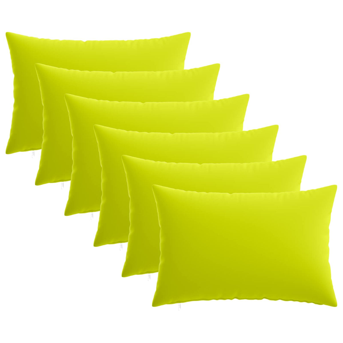 vidaXL Cushion with Pillow HEERLEN 6 pcs Bright Green Polyester