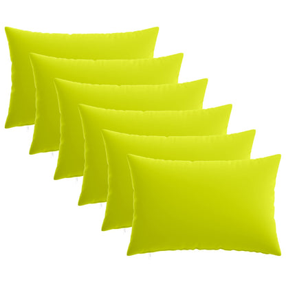 vidaXL Cushion with Pillow HEERLEN 6 pcs Bright Green Polyester