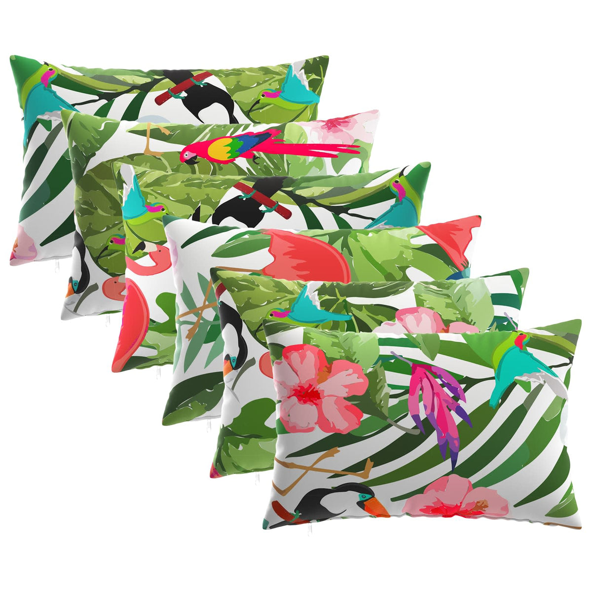 vidaXL Cushion with Pillow HEERLEN 6 pcs Multicolour Polyester