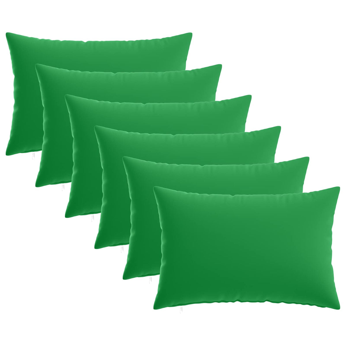 vidaXL Cushion with Pillow HEERLEN 6 pcs Green Polyester