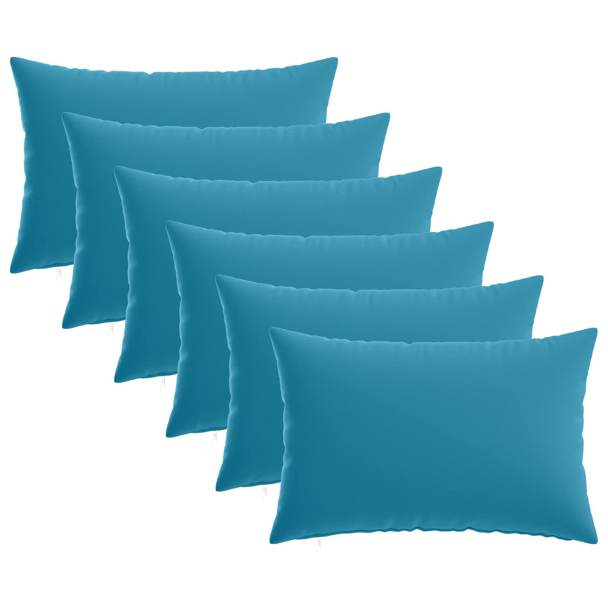 vidaXL Cushion with Pillow HEERLEN 6 pcs Light Blue Polyester